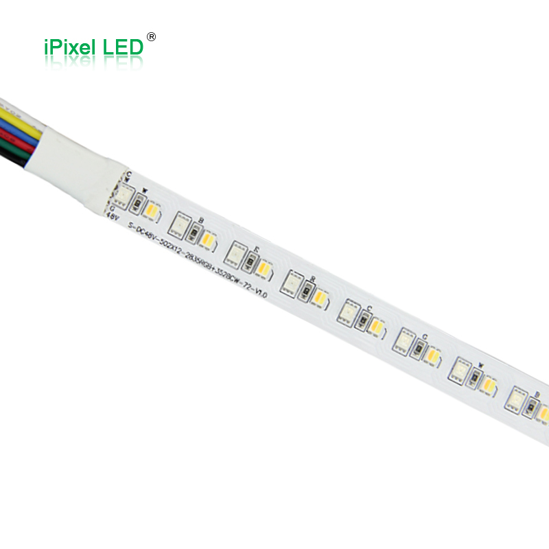 12mm SMD 2835 RGB+CCT LED Strip 144LEDs/M DC48V