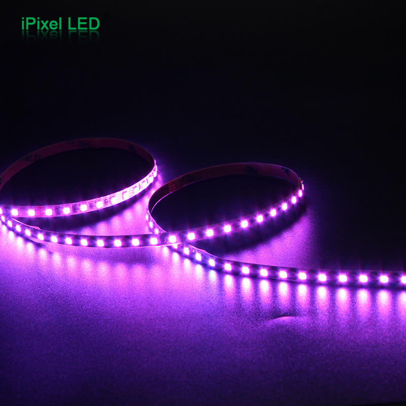 Purple Strip Lighting Brings Romantic Ambiance to Bathrooms