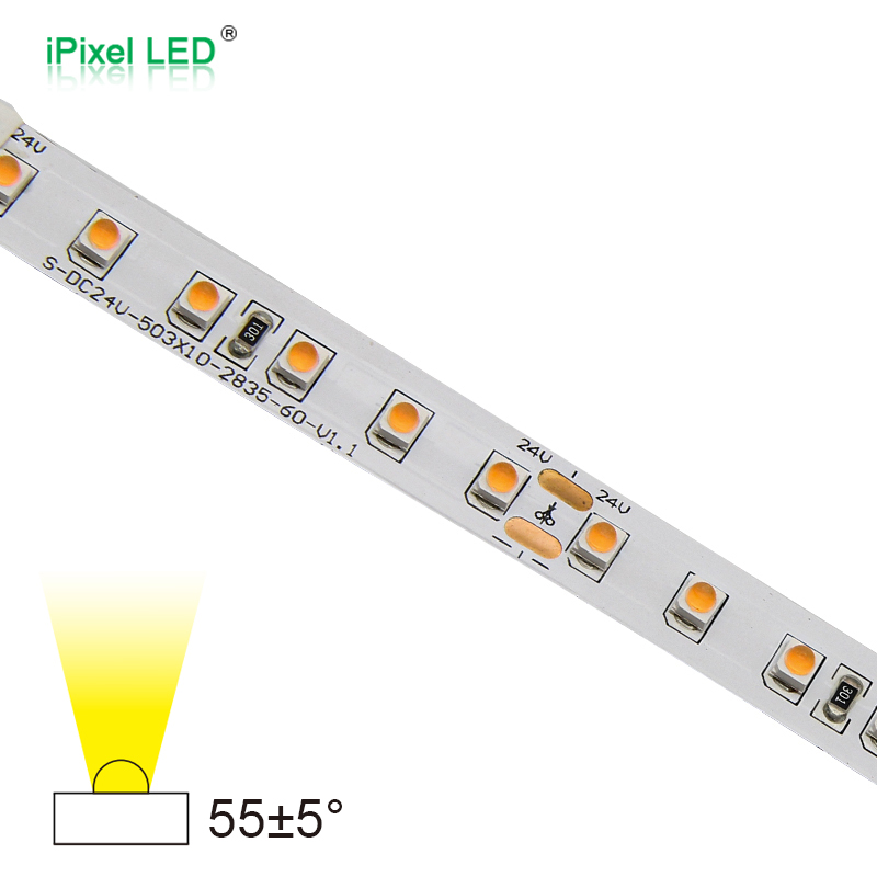 Small angle SMD2835 120LEDs/m led strip DC24V