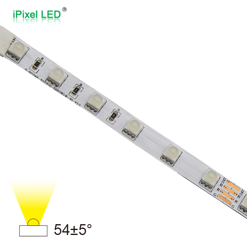 Small angle SMD5050 RGB 60LEDs/m led strip DC12V/DC24V