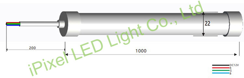 Single color LED neon flex 12x12mm